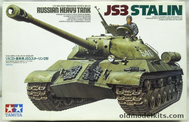Tamiya 1/35 JS3 Stalin Russian Heavy Tank, 35211 plastic model kit